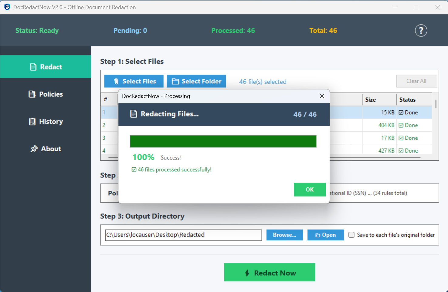 DocRedactNow screenshot 2