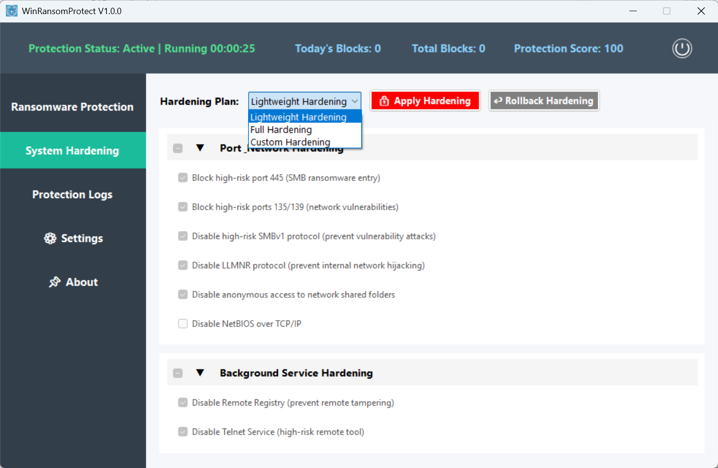 System Hardening